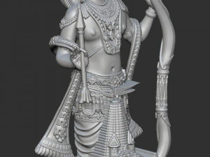 Ramlala with temple 3D Print Model