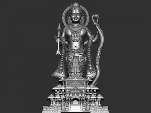 Ramlala with temple 3D Print Model