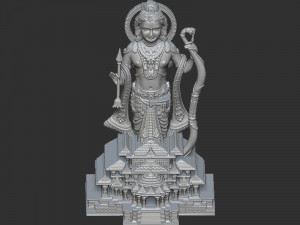 Ramlala with temple 3D 打印模型