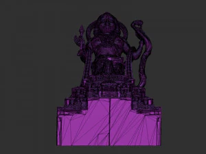 Ramlala with temple 3D Print Model