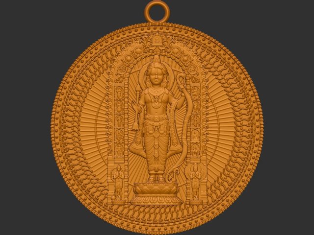 Ramlala Loket Coin 3D Принт Модель .c4d .max .obj .3ds .fbx .stl .blend 