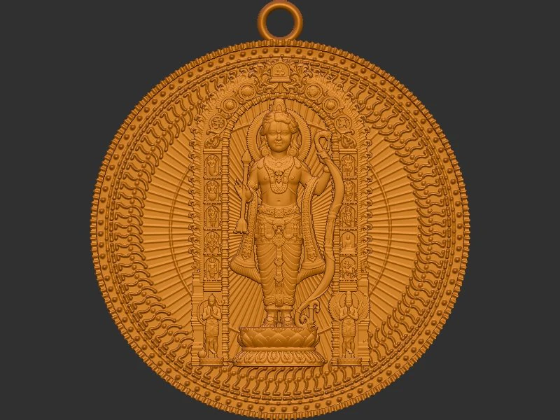 Ramlala Loket Coin 3D Print Model .c4d .max .obj .3ds .fbx .stl .blend 