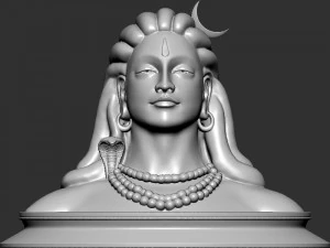Adiyogi Şiva 3D Baskı Modeli