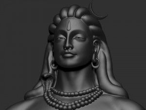 Adiyogi Shiva 3D 打印模型
