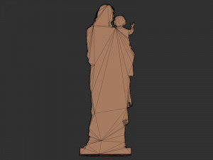 Jisus with Baby 3D Print Model