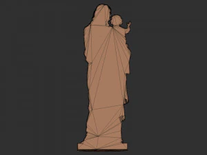 Jisus with Baby 3D Print Model