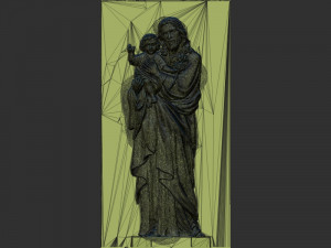 Jisus with Baby 3D Print Model