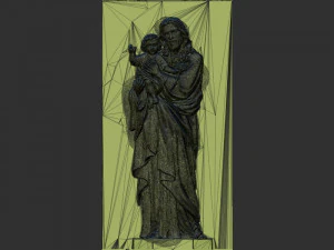 Jisus with Baby 3D Print Model