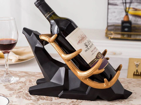 Wine Holder Deer 3D Print Model