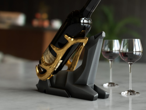 Wine Holder Deer 3D-printmodel