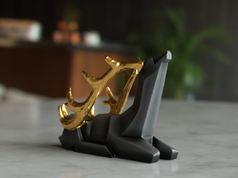 Wine Holder Deer 3D-printmodel