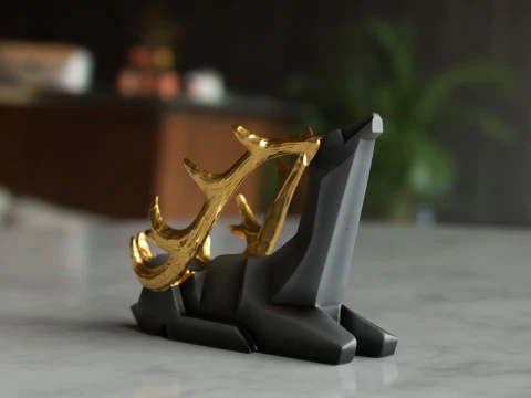 Wine Holder Deer 3D Print Model
