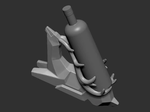 Wine Holder Deer 3D Print Model