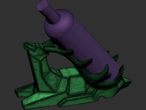 Wine Holder Deer 3D Print Model