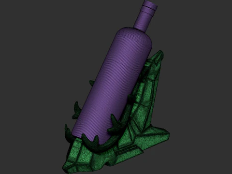 Wine Holder Deer 3D Print Model