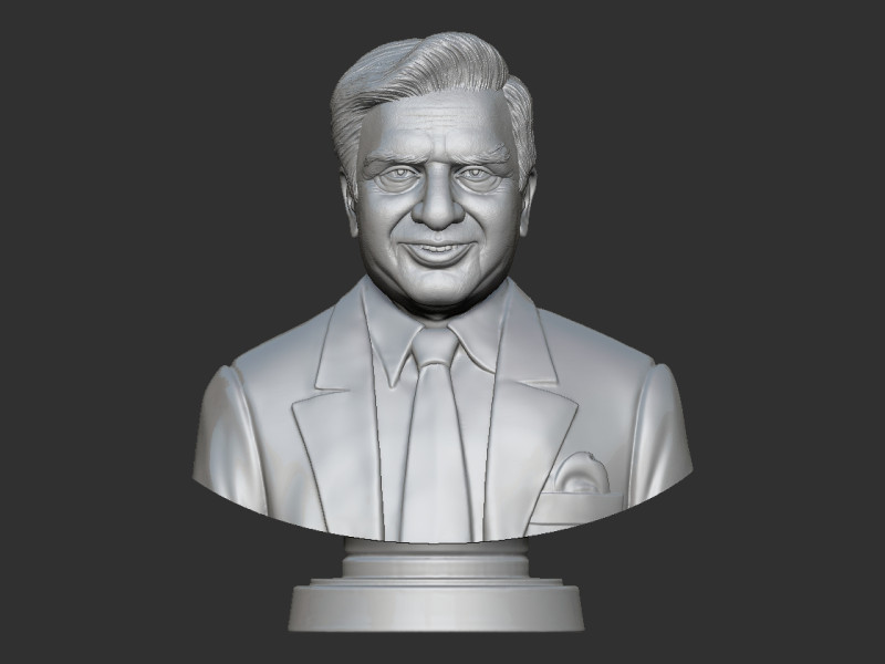 Ratan Tata Bust Modèles 3D en vedette .c4d .max .obj .3ds .fbx .stl .blend