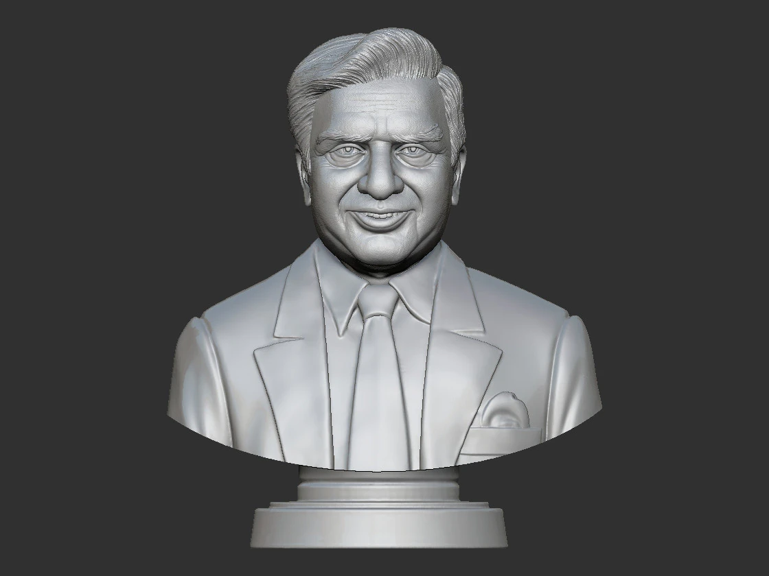Ratan Tata Bust 3D Print Model .c4d .max .obj .3ds .fbx .stl .blend 