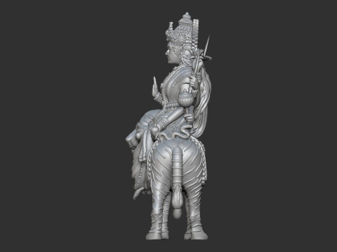 Durga Mata Model Model Cetak 3D