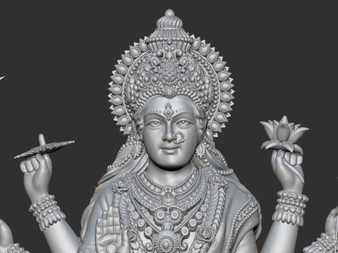 Durga Mata Model Model Cetak 3D