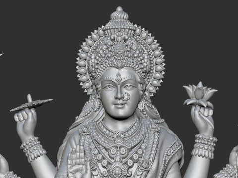 Durga Mata Model 3D Print Model