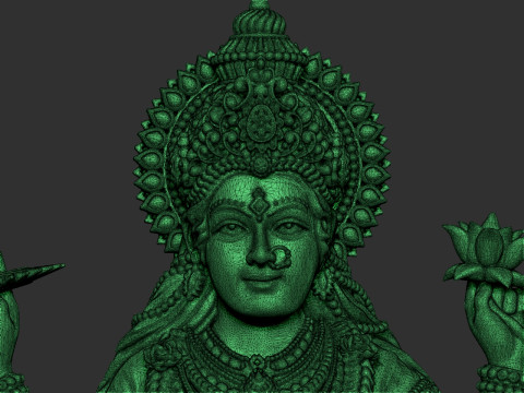 Durga Mata Model Model Cetak 3D