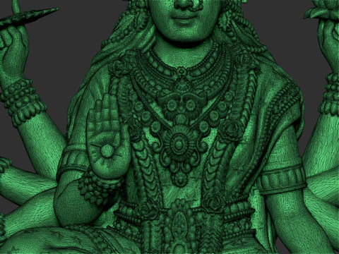 Durga Mata Model 3D Print Model