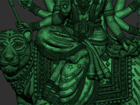 Durga Mata Model 3D Print Model