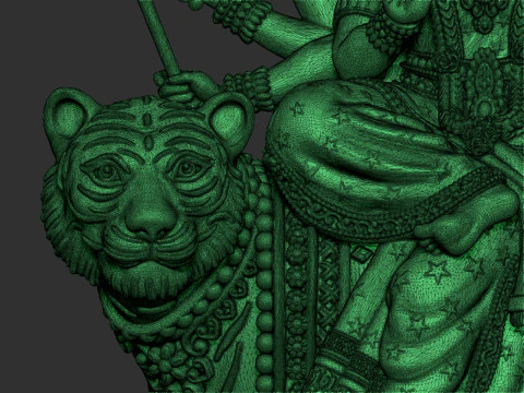 Durga Mata Model 3D Print Model