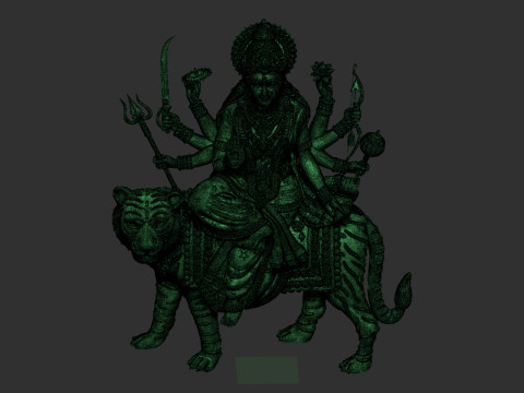 Durga Mata Model Model Cetak 3D