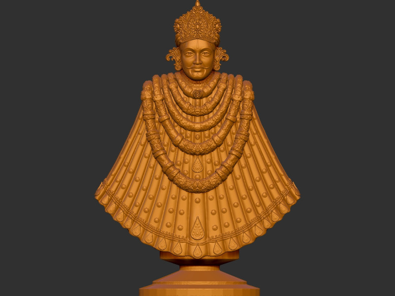 Khatu Shyaam God 3D-printmodel .c4d .max .obj .3ds .fbx .stl .blend