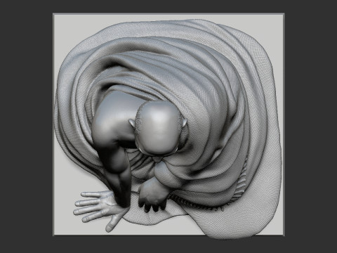 Neem Karoli Baba 3Dプリントモデル