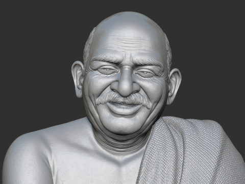 Neem Karoli Baba 3Dプリントモデル