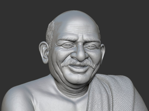Neem Karoli Baba 3Dプリントモデル