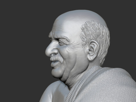 Neem Karoli Baba 3Dプリントモデル