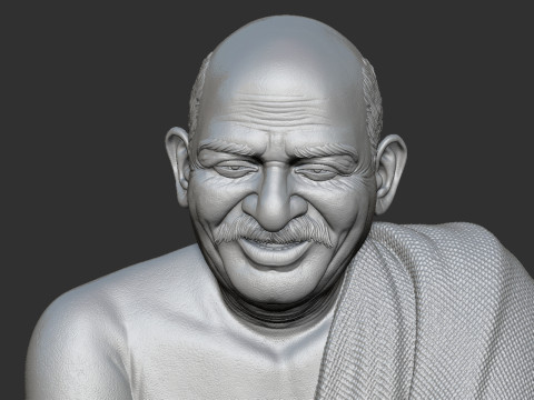 Neem Karoli Baba 3Dプリントモデル