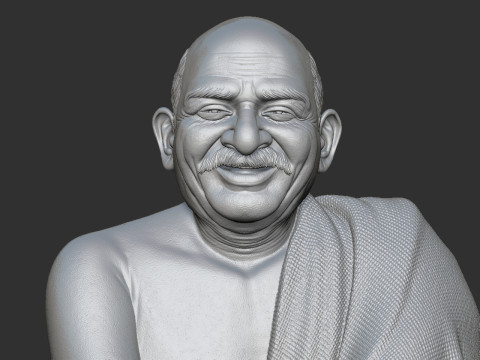 Neem Karoli Baba 3Dプリントモデル