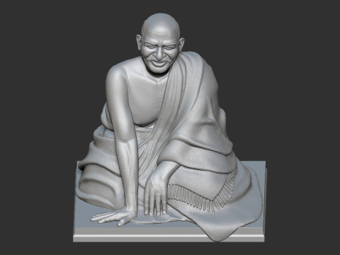 Neem Karoli Baba 3Dプリントモデル