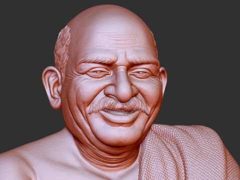 Neem Karoli Baba 3Dプリントモデル