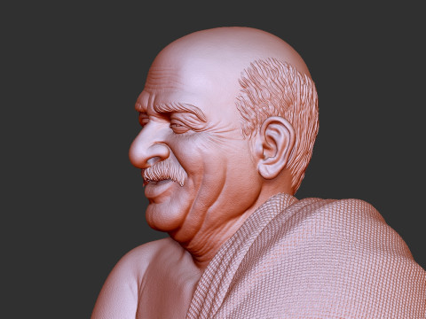 Neem Karoli Baba 3Dプリントモデル
