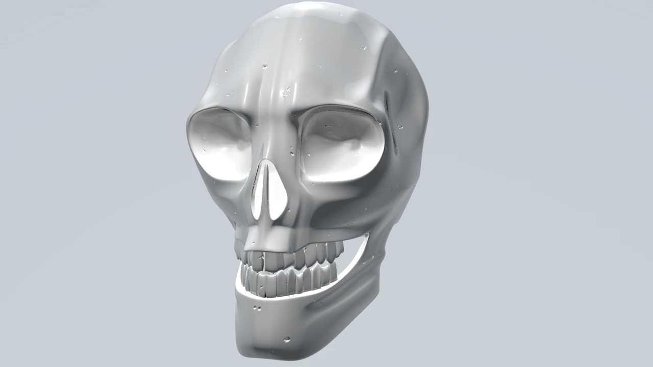 Scull 3D Model .c4d .max .obj .3ds .fbx .stl .blend 