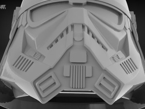Purge trooper helmet phase 2 for 1 12 black series figure 3D print model 3D प्रिंट मॉडल