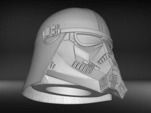 Purge trooper helmet phase 2 for 1 12 black series figure 3D print model 3D Print Model