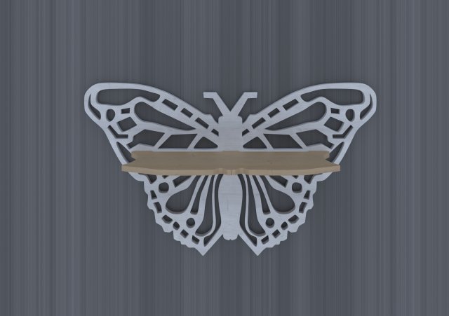 Butterfly shel 3D 모델 .c4d .max .obj .3ds .fbx .stl .blend 