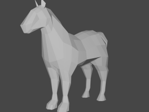 Horse Lowpoly 3D Model