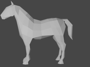 Horse Lowpoly 3D Model