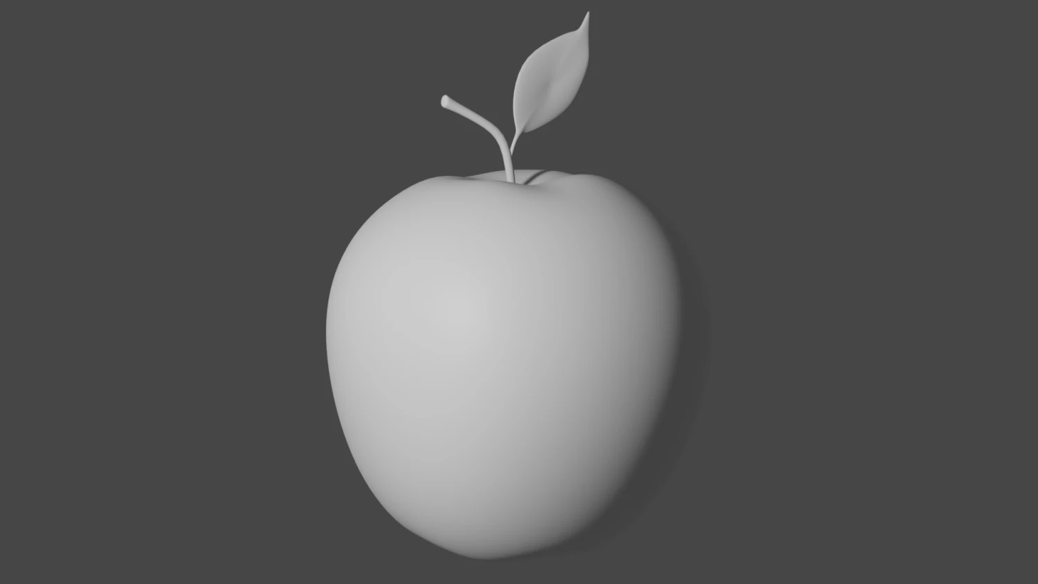 Apple 3D Model .c4d .max .obj .3ds .fbx .stl .blend 