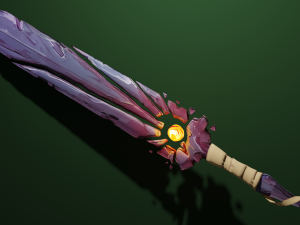 Fantasy sword low-poly Modelo 3D