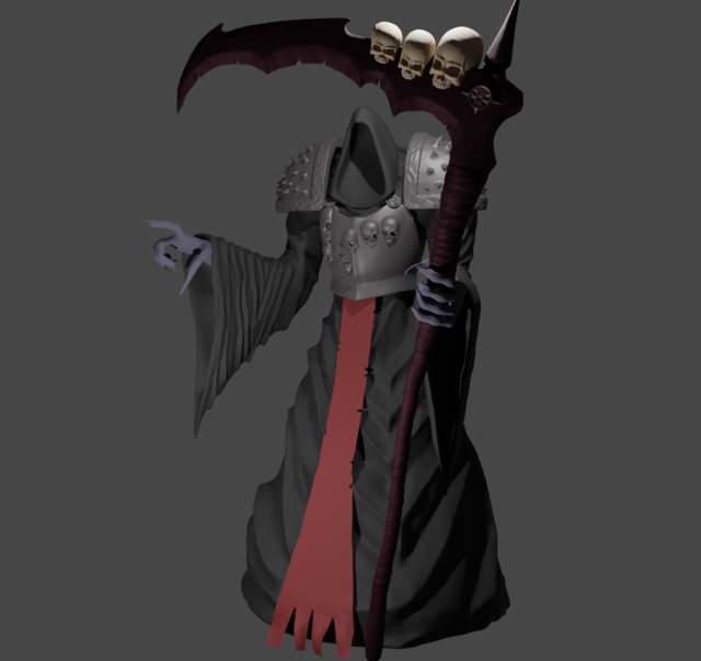 Lich sculpt 3D 模型 .c4d .max .obj .3ds .fbx .stl .blend 