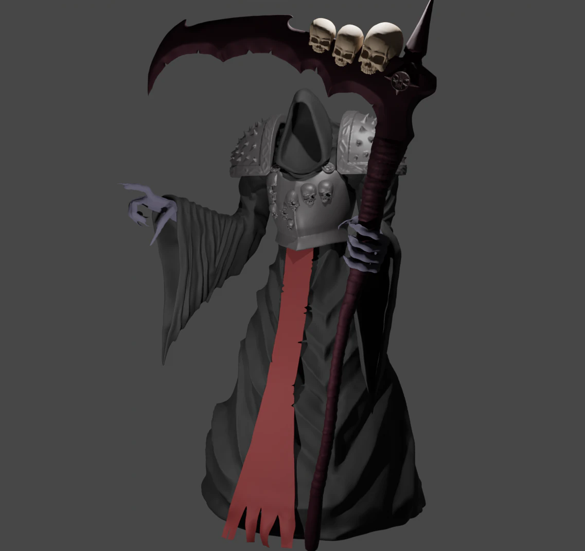 Lich sculpt 3D Model .c4d .max .obj .3ds .fbx .stl .blend 