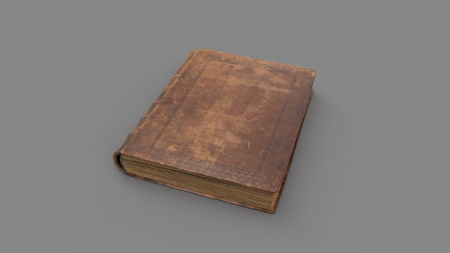 Old book ver 3 3D मॉडल .c4d .max .obj .3ds .fbx .stl .blend
